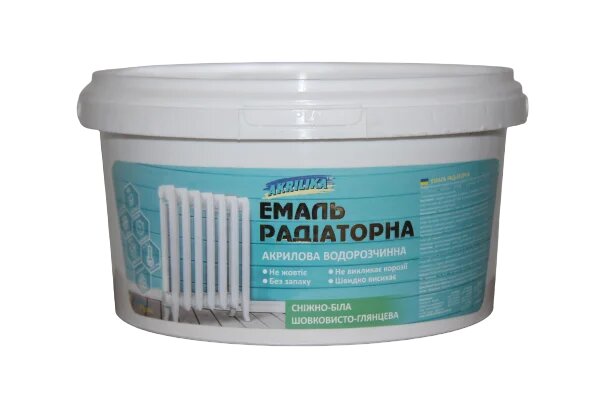 Akrilika емаль акрилова радіаторна 2,5 кг